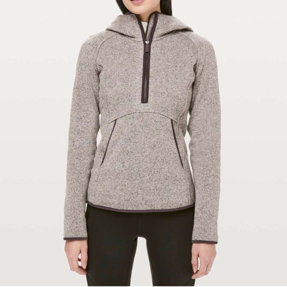 Lululemon Fleece & Thank You Pullover‎ in Heathered Smoky Blush Size 2